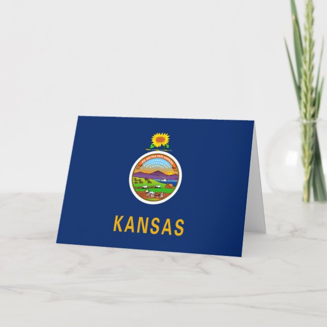 Carte Drapeau du Kansas (Devant)