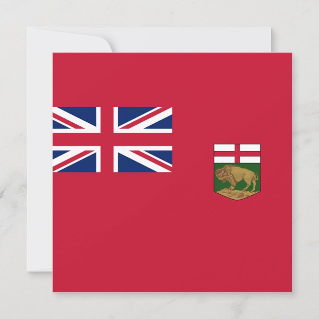 Carte Drapeau du Manitoba (Devant)