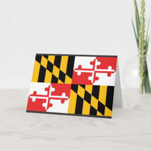 Carte Drapeau du Maryland