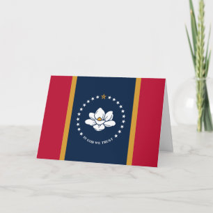 Carte Drapeau du Mississippi