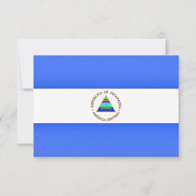 Carte Drapeau du Nicaragua (Devant)