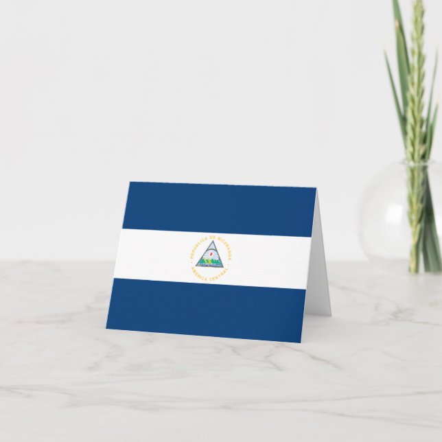 Carte Drapeau du Nicaragua (Nicaragua) (Devant)