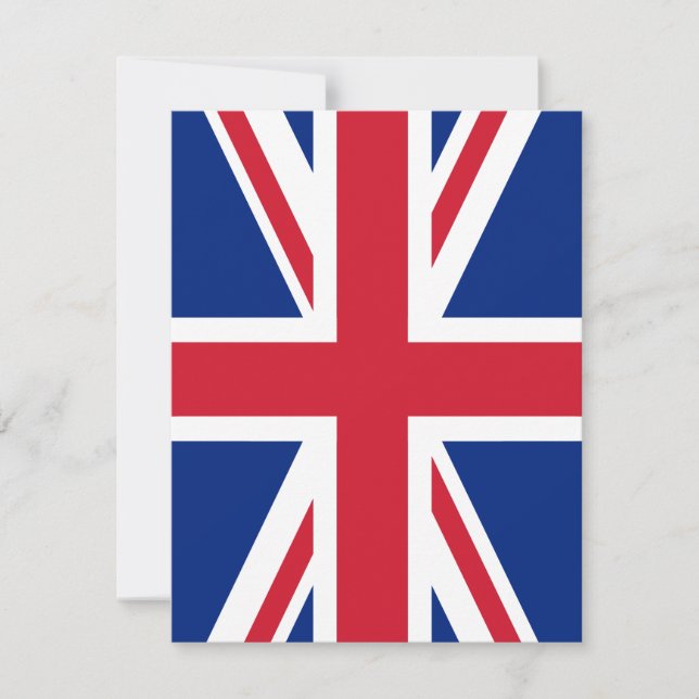 Carte Drapeau du Royaume-Uni (Devant)