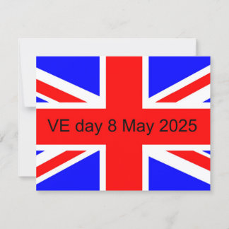 Carte Drapeau du Royaume-Uni VE jour 2025