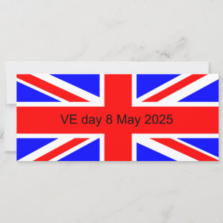 Carte Drapeau du Royaume-Uni VE jour 2025