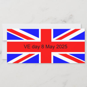 Carte Drapeau du Royaume-Uni VE jour 2025