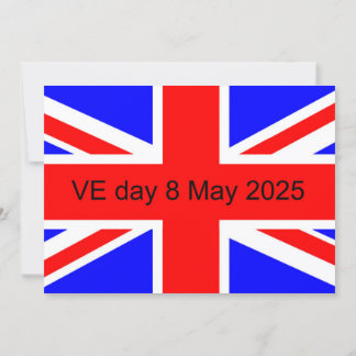 Carte Drapeau du Royaume-Uni VE jour 2025