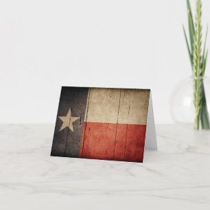 Carte Drapeau en bois rocailleux du Texas