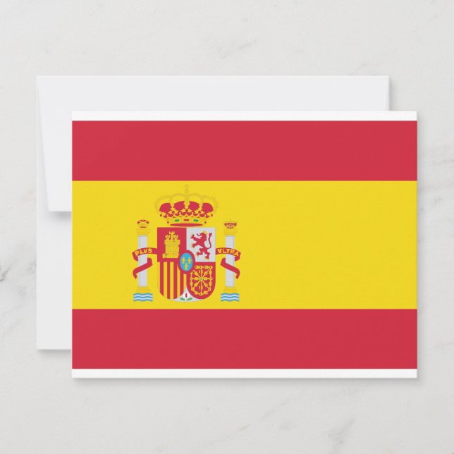 Carte Drapeau espagnol / Espagne (Devant)