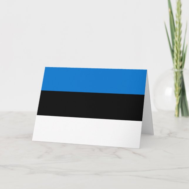 Carte Drapeau estonien (Devant)