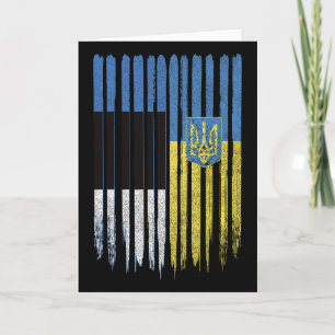 Carte Drapeau estonien ukrainien Estonie Ukraine