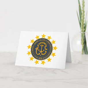 Carte Drapeau et sceau de Rhode Islander, drapeau de Rho