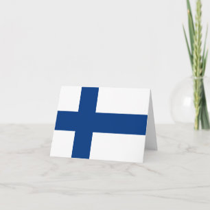 Carte Drapeau finlandais