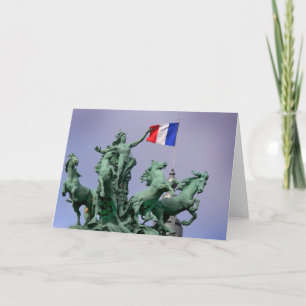 Carte Drapeau français - Postcard from Paris4