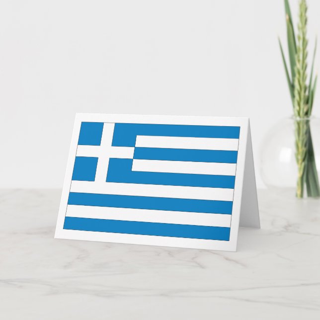 Carte Drapeau grec (Devant)