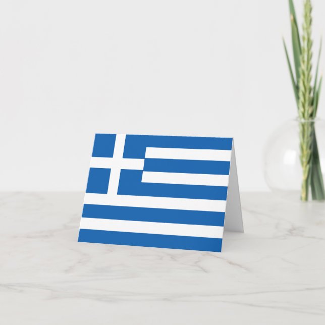 Carte Drapeau grec (Devant)