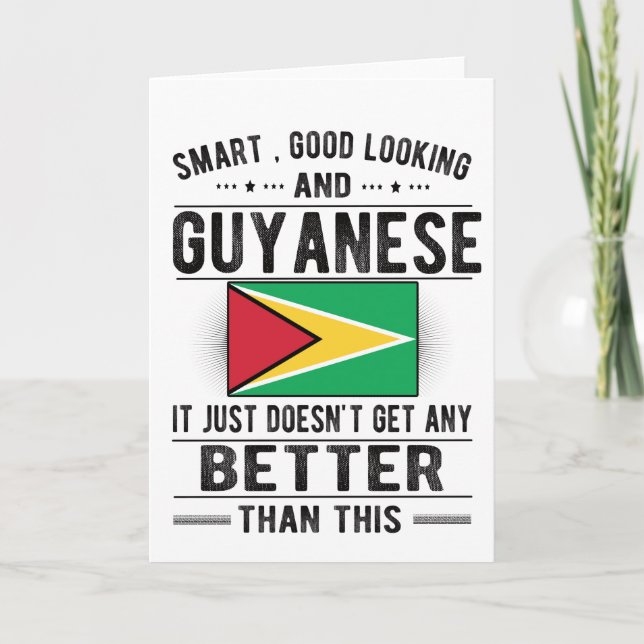 Carte Drapeau Guyanais Patrimoine guyanais Racines guyan (Devant)
