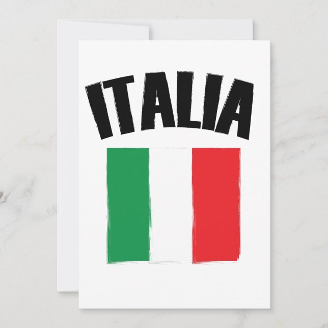 Carte Drapeau Italie (Devant)