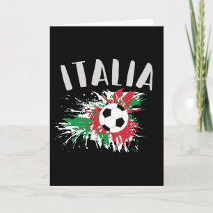 Carte Drapeau italien de balle de football
