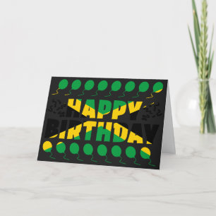 Carte Drapeau jamaïcain anniversaire patriotique