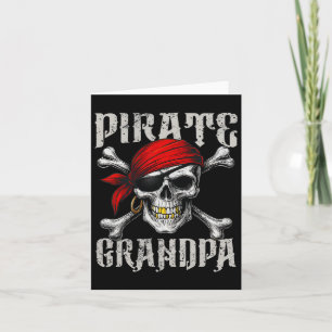 Carte Drapeau Jolly Roger et crâne à croix de pirate gra