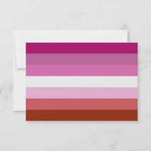Carte Drapeau lesbien