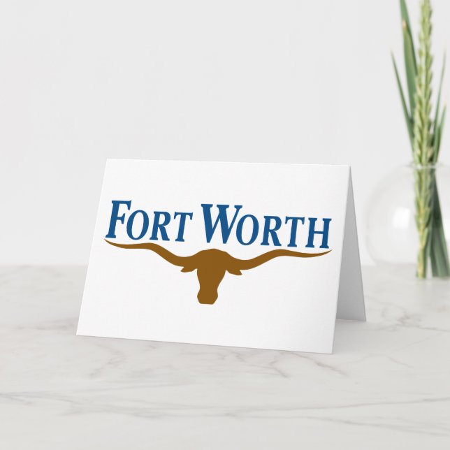 Carte Drapeau municipal de Fort Worth (Texas) (Devant)