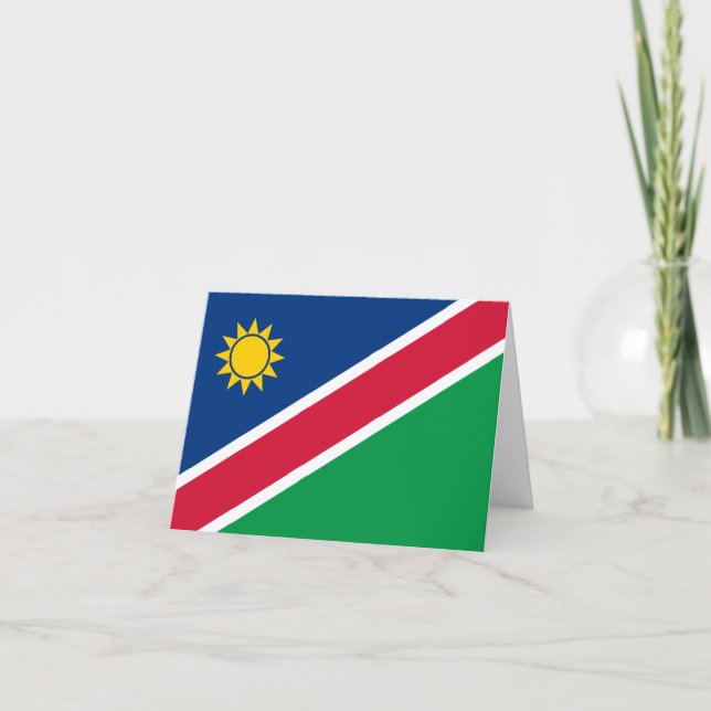 Carte Drapeau namibien (Devant)