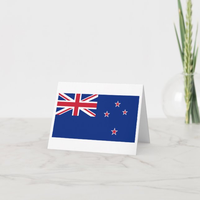 Carte Drapeau néo-zélandais (Devant)