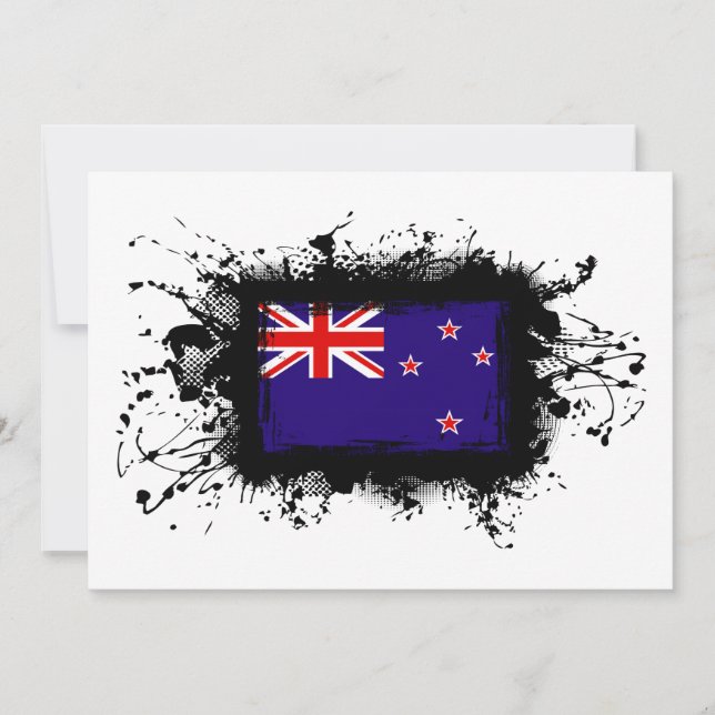 Carte Drapeau néo-zélandais (Devant)