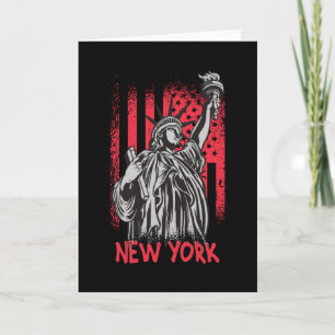 Carte Drapeau New York NY Statue de Liberty USA Amérique