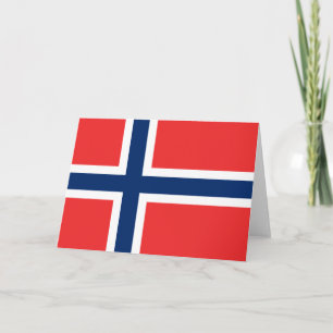Carte Drapeau norvégien (Norvège)