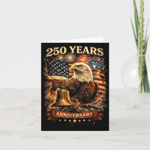 Carte Drapeau patriotique USA pour le 250e anniversaire