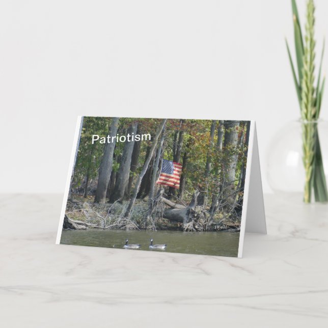 Carte Drapeau Patriotisme USA (Devant)