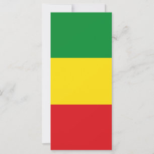 Carte Drapeau rastafarien Rasta Ethiopie