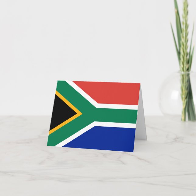 Carte Drapeau sud-africain (Devant)