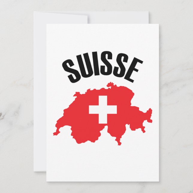 Carte Drapeau suisse (Devant)