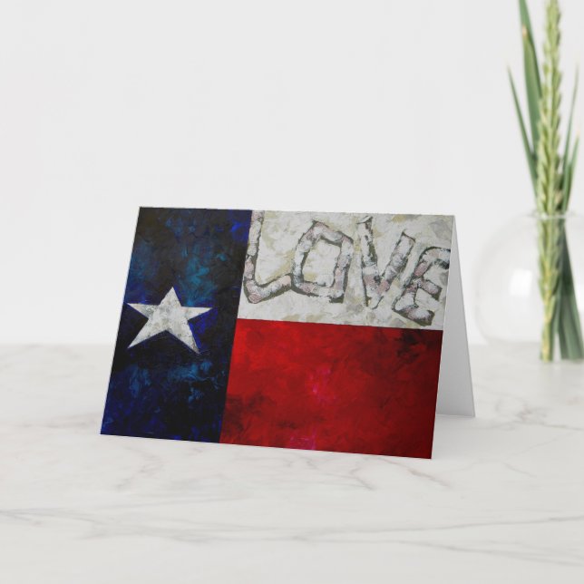 Carte Drapeau Texas (Devant)