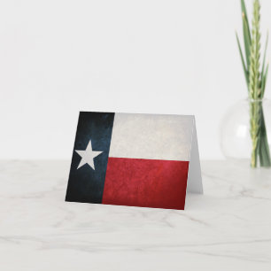 Carte Drapeau Texas ; Texan ;