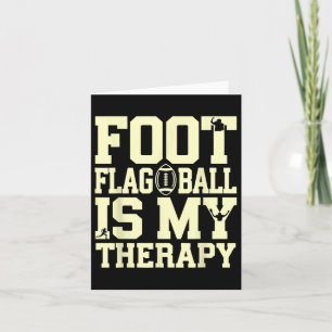 Carte Drapeau Thérapie Football Drôle Joueur Citation Dr