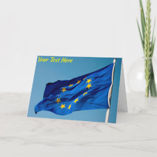 Carte Drapeau UE personnalisable
