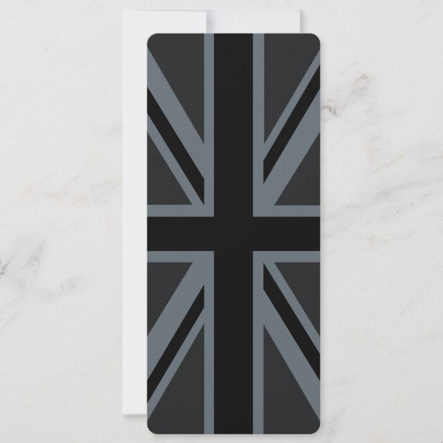 Carte Drapeau Union Jack noir (Devant)