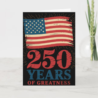 Carte Drapeau Usa Patriotique 250e Anniversaire 4 Juille