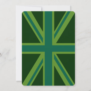 Carte Drapeau vert Union Jack