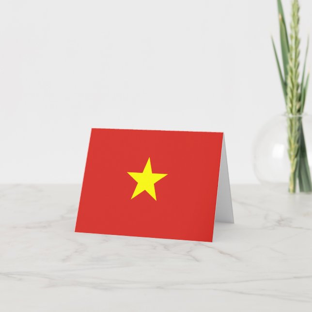 Carte Drapeau vietnamien (Devant)