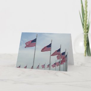 Carte Drapeaux américains au Monument de Washington