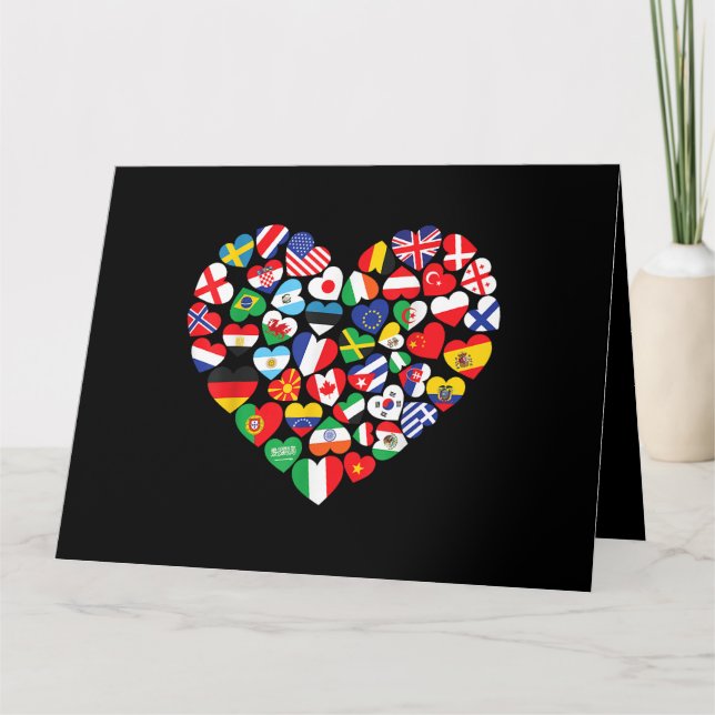 Carte Drapeaux des pays du pavillon international (Devant)