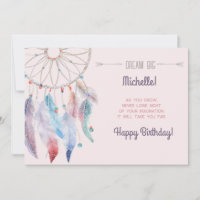 Dream Big Boho Dreamcatcher Joyeux anniversaire
