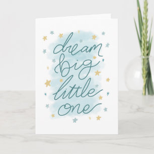 Carte Dream Big Little One Pastel Stars