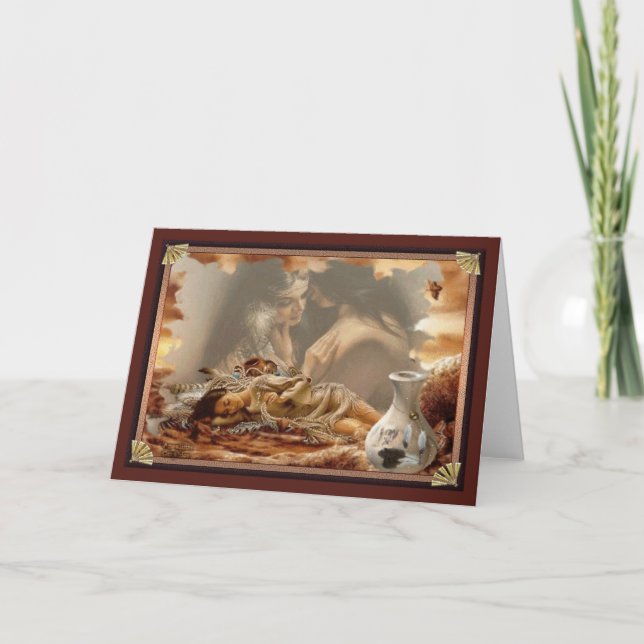 Carte Dream Of You Greeting Card Native American (Devant)